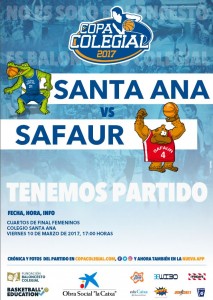 Cuartos Copa Colegial: Santa Ana vs Safaur